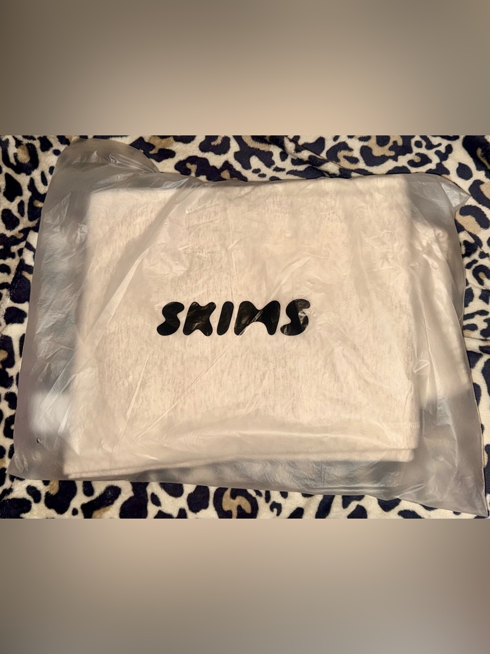 NEW! SKIMS Cotton Fleece Classic Straight-Leg Pants in Oatmeal Heather sz S - Picture 6 of 9